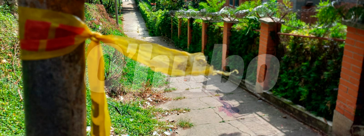 En este lugar cayó muerto Edinson Enrique. /FOTO: MAURICIO PALACIO BETANCUR