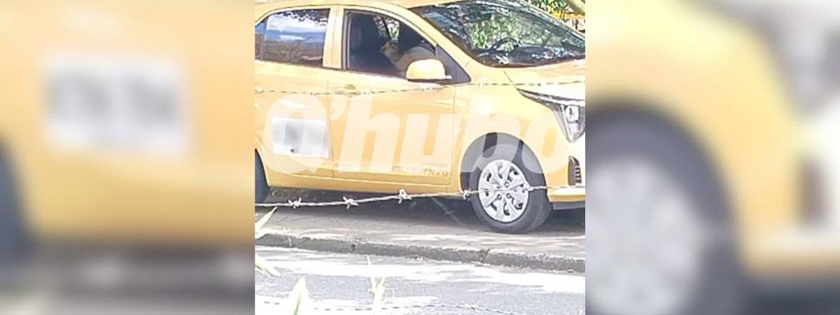 Homicidio taxista en el barrio Alfonso López. FOTO: CORTESÍA