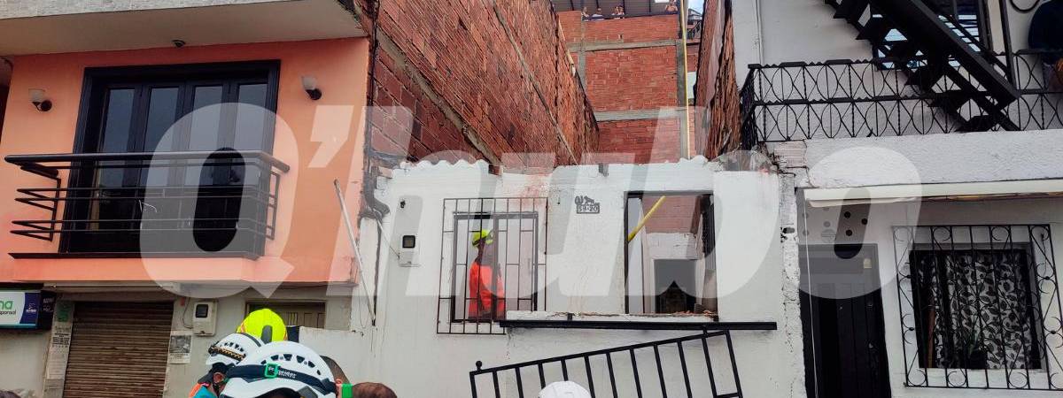 Así quedó la vivienda en Llanaditas.