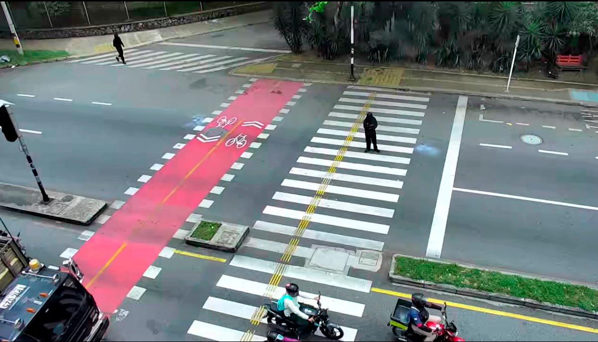 Así se observaba la vía sobre Barranquilla, sobre el mediodía. / FOTO: @sttmed