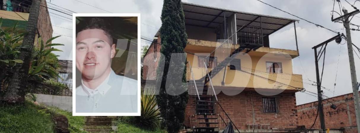 Vivienda de Kevin Casas en Los Mangos, Villa Hermosa. FOTOS: ANDRÉS GARCÍA (VIVIENDA) Y CORTESÍA (DETALLE VÍCTIMA)