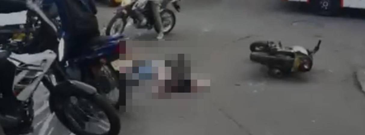 Víctima de asesinato en el Popular N.° 1. FOTO: CORTESÍA DENUNCIAS ANTIOQUIA