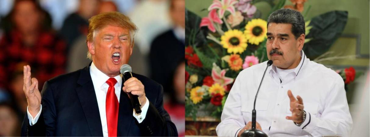 Donald Trump y Nicolás Maduro. FOTO: GETTY Y COLPRENSA 