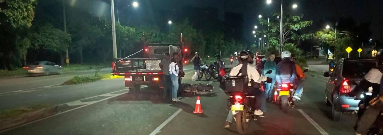 Así reportaron el accidente fatal en Envigado. /FOTO: CORTESÍA DENUNCIAS ANTIOQUIA