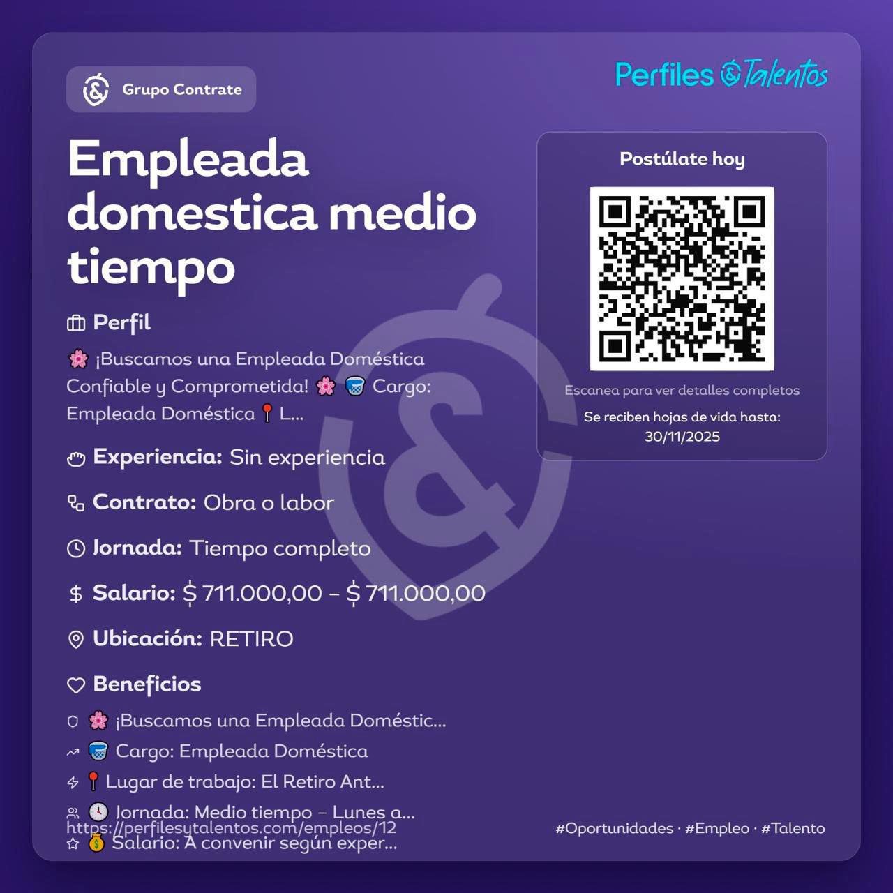 ¿Busca camello? Pilas con estas vacantes en el área metropolitana