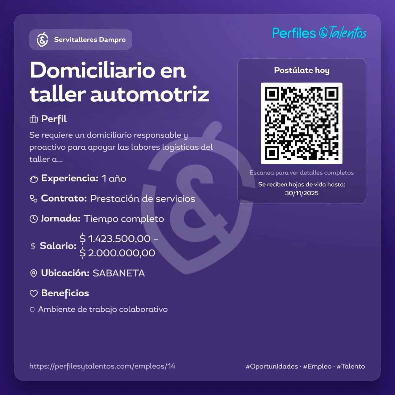 ¿Busca camello? Pilas con estas vacantes en el área metropolitana