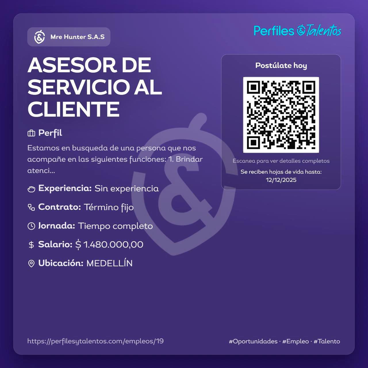 ¿Busca camello? Pilas con estas vacantes en el área metropolitana