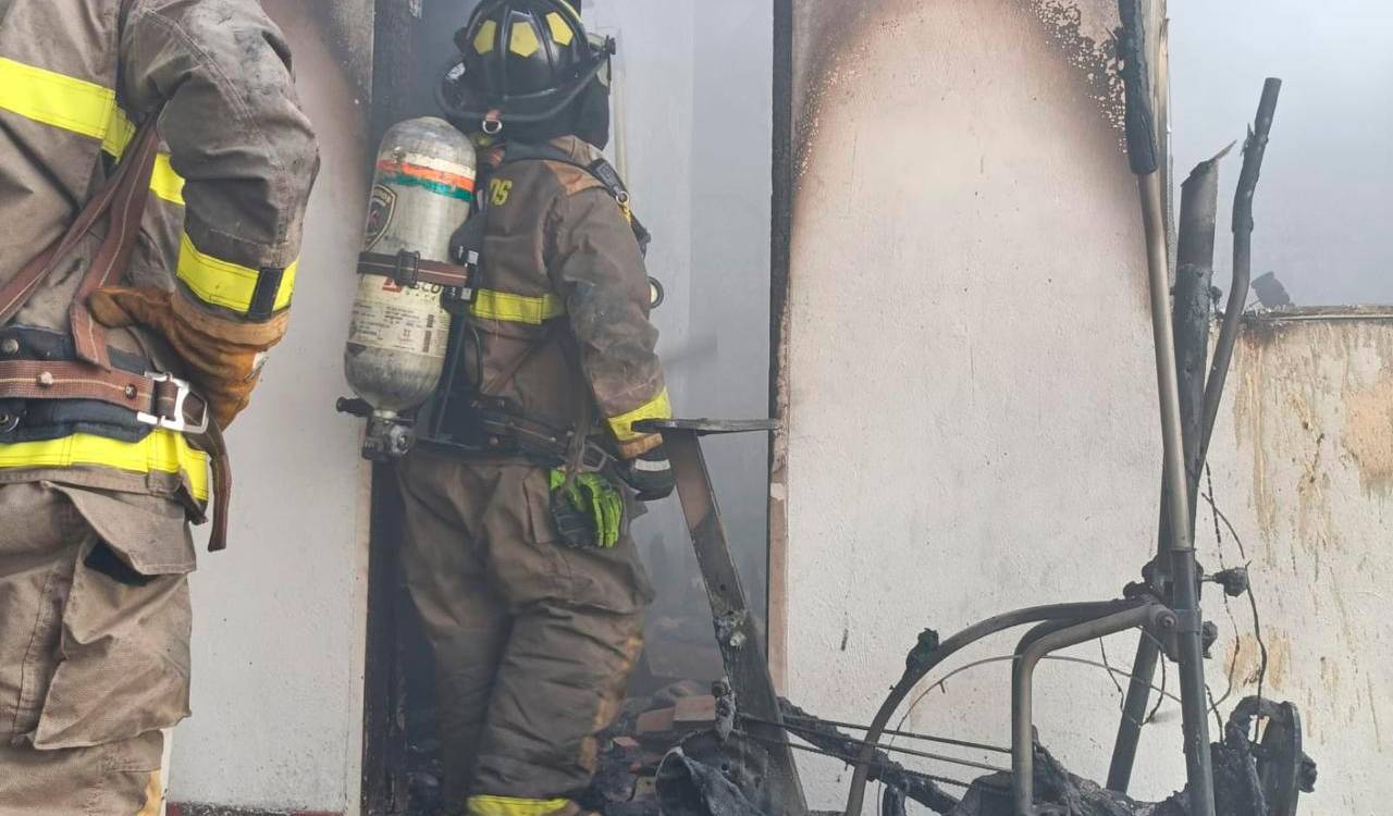 EN IMÁGENES: Incendio en Envigado obligó a evacuación de adultos mayores