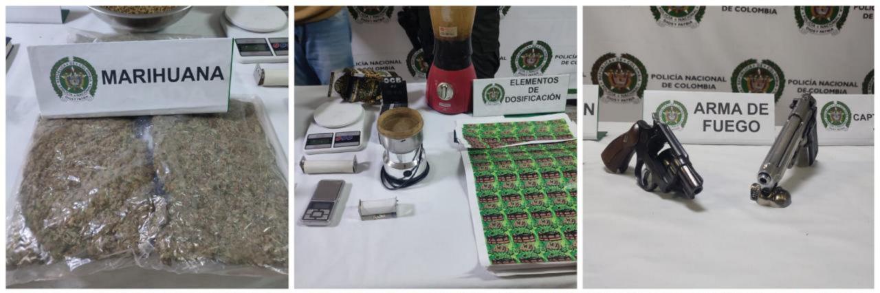 Elmentos incautados. /FOTO: CORTESÍA