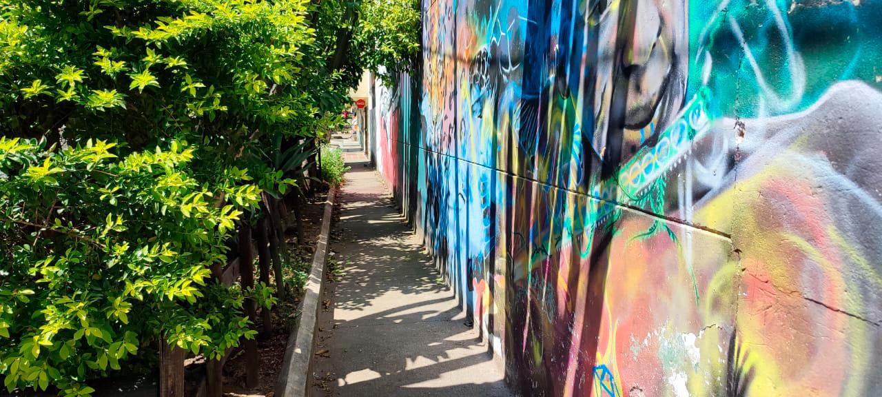 Este es el lugar donde quedó tendido este hombre. /FOTO: ANDRÉS GARCÍA.