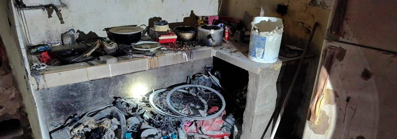 Vivienda se incendió en Itagüí por culpa de una pipeta de gas: tres personas heridas 