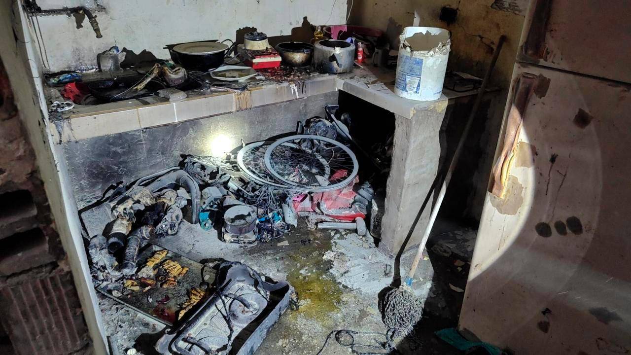 Vivienda se incendió en Itagüí por culpa de una pipeta de gas: tres personas heridas
