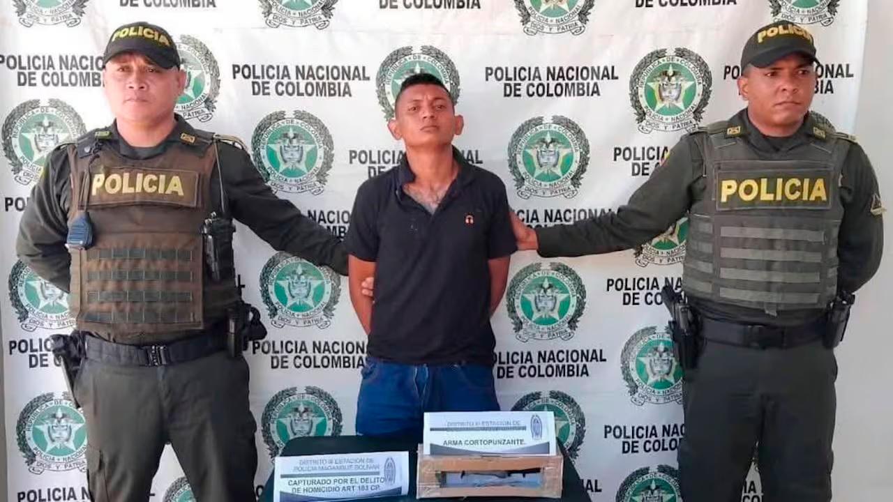 Meza Guerrero tras ser capturado. /FOTO: TOMADA DE LA WEB