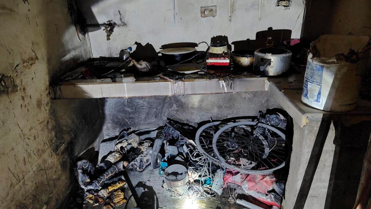 Vivienda se incendió en Itagüí por culpa de una pipeta de gas: tres personas heridas