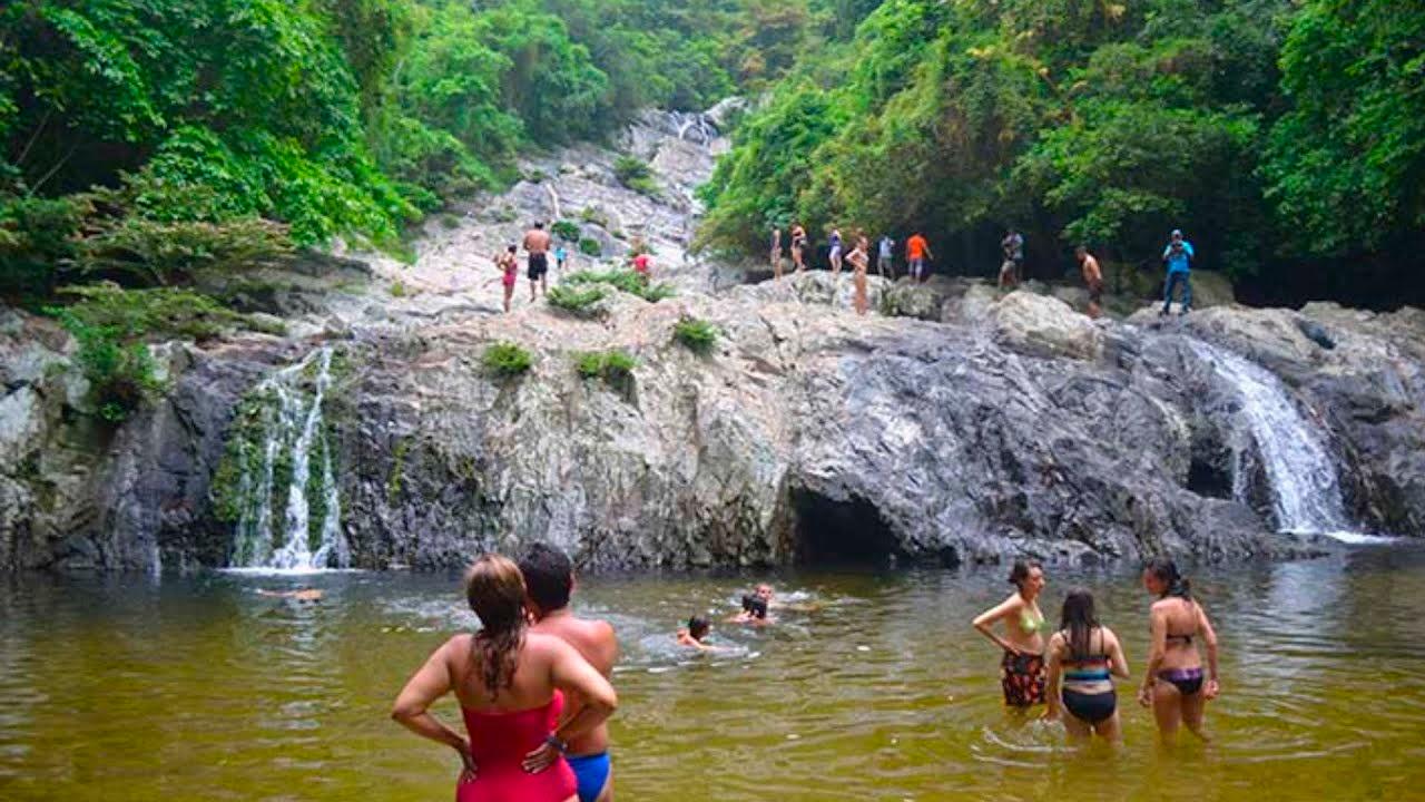 Esta la quebrada Valencia y la cascada donde ocurrió la creciente súbita. /FOTO: CAPTURA DE VIDEO