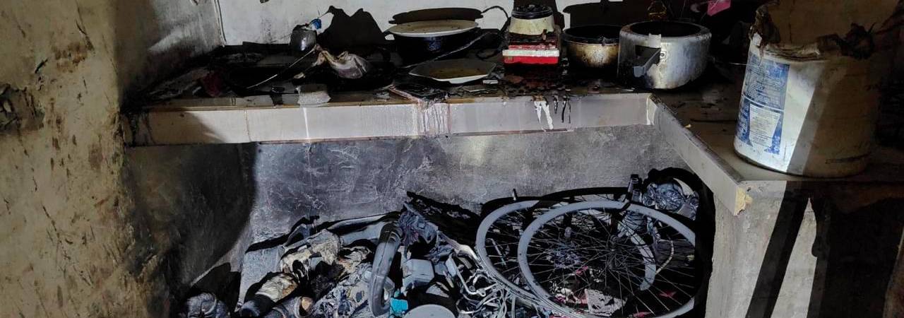 Vivienda se incendió en Itagüí por culpa de una pipeta de gas: tres personas heridas 