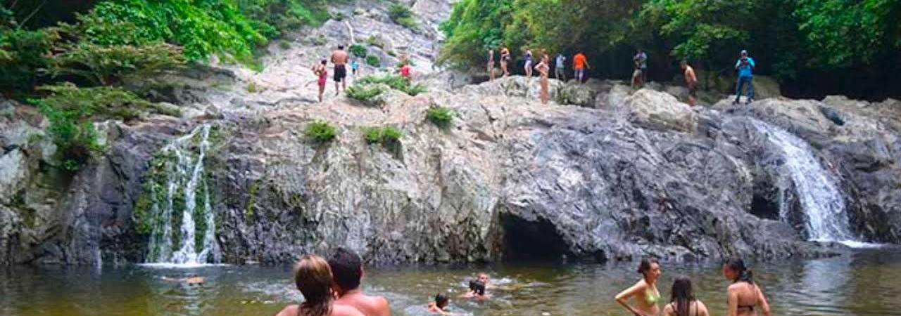 Esta la quebrada Valencia y la cascada donde ocurrió la creciente súbita. /FOTO: CAPTURA DE VIDEO