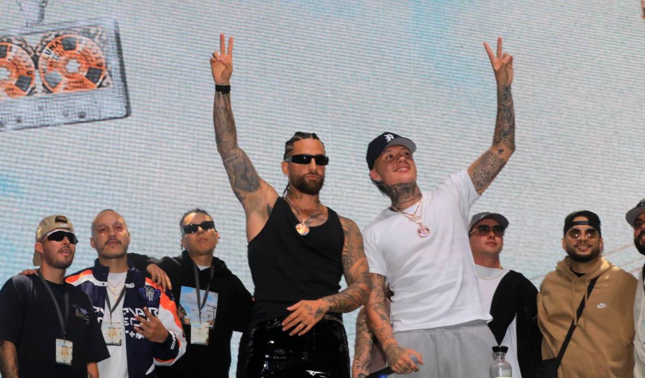 Maluma y Blessd corearon algunas estrofas de las canciones nuevas y no podía faltar ‘Imposible’. /FOTO: ESNEYDER GUTIÉRREZ