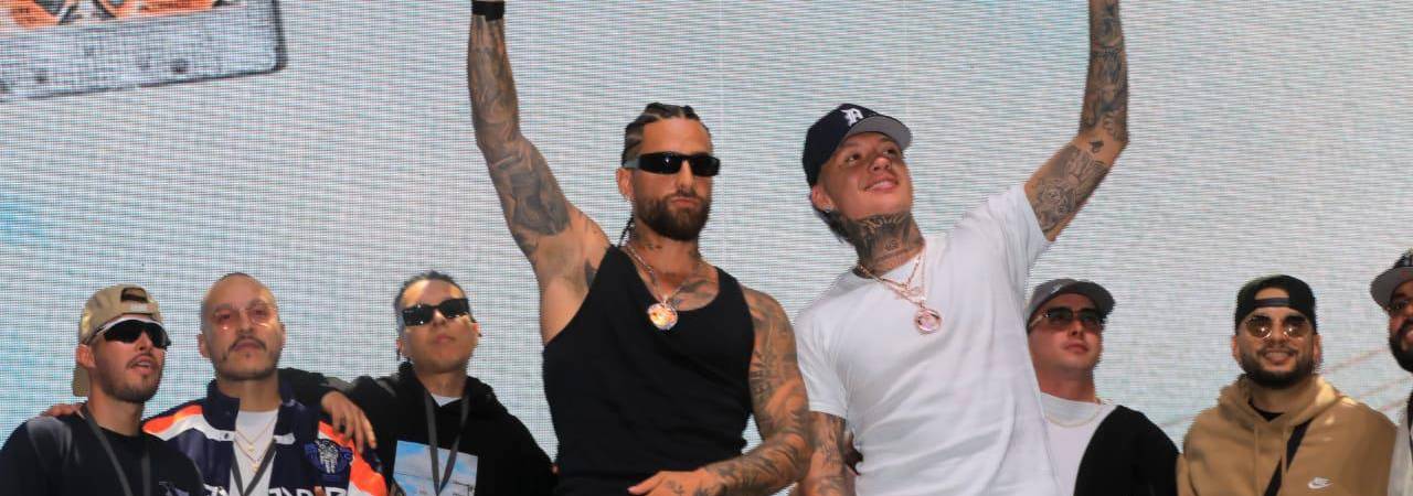 Maluma y Blessd corearon algunas estrofas de las canciones nuevas y no podía faltar ‘Imposible’. /FOTO: ESNEYDER GUTIÉRREZ