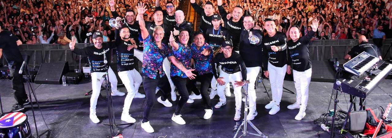Concierto inaugural con el grupo Rikarena en el coliseo Ditaires “El Cubo”. / Foto: Cortesía