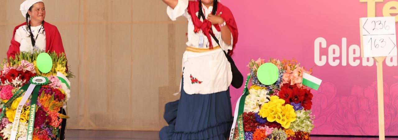 Carolina Londoño, ganadora silleta Tradicional. /FOTO: ALCALDÍA DE MEDELLÍN