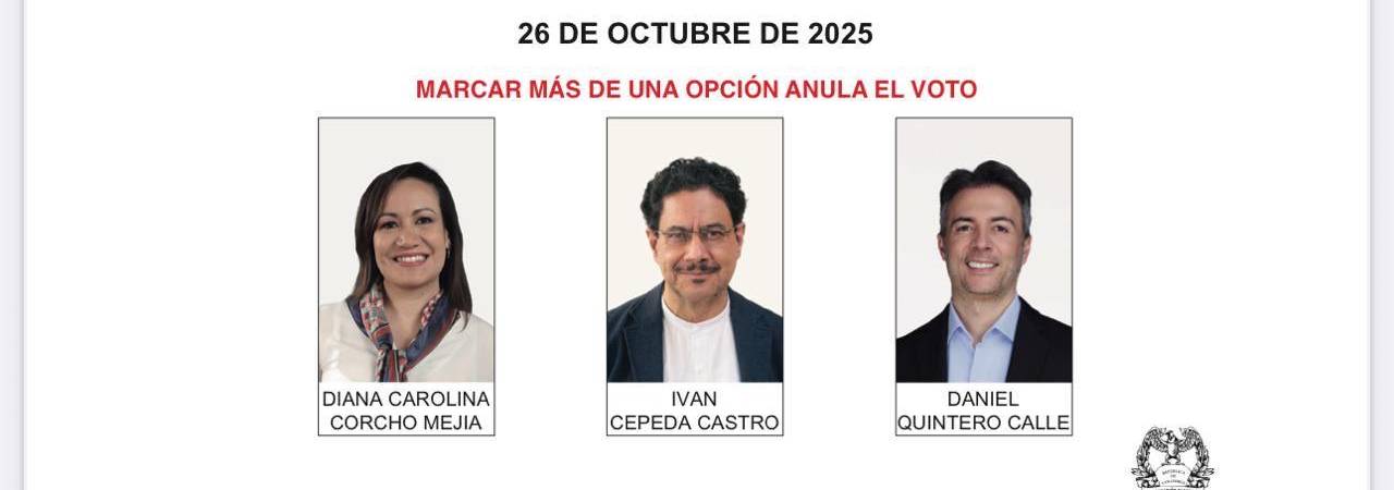 Este es el tarjetón para la consulta del Pacto Histórico. / FOTO: PACTO HISTÓRICO