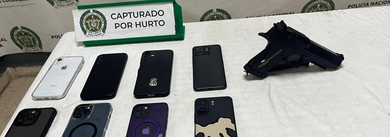 Elementos incautados por las autoridades. FOTO: POLICÍA METROPOLITANA VALLE DE ABURRÁ