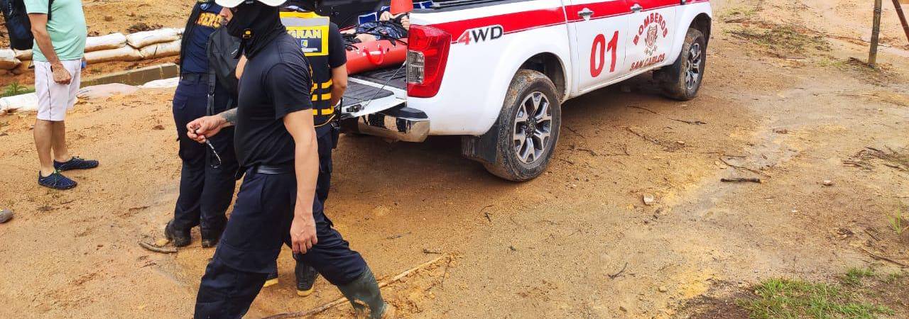 El cuerpo de bomberos de San Carlos se encargó de la emergencia. / FOTO: BOMBEROS SAN CARLOS