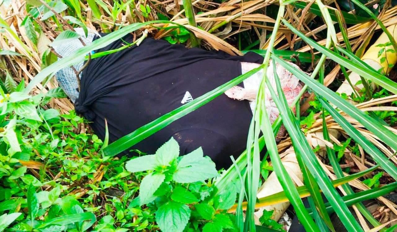 Así abandonaron las partes del cadáver. /FOTO: DENUNCIAS ANTIOQUIA