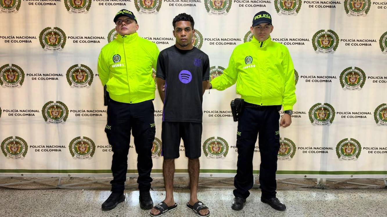 Captura de alias Waoo. FOTO: SECRETARIA DE SEGURIDAD DE MEDELLÍN