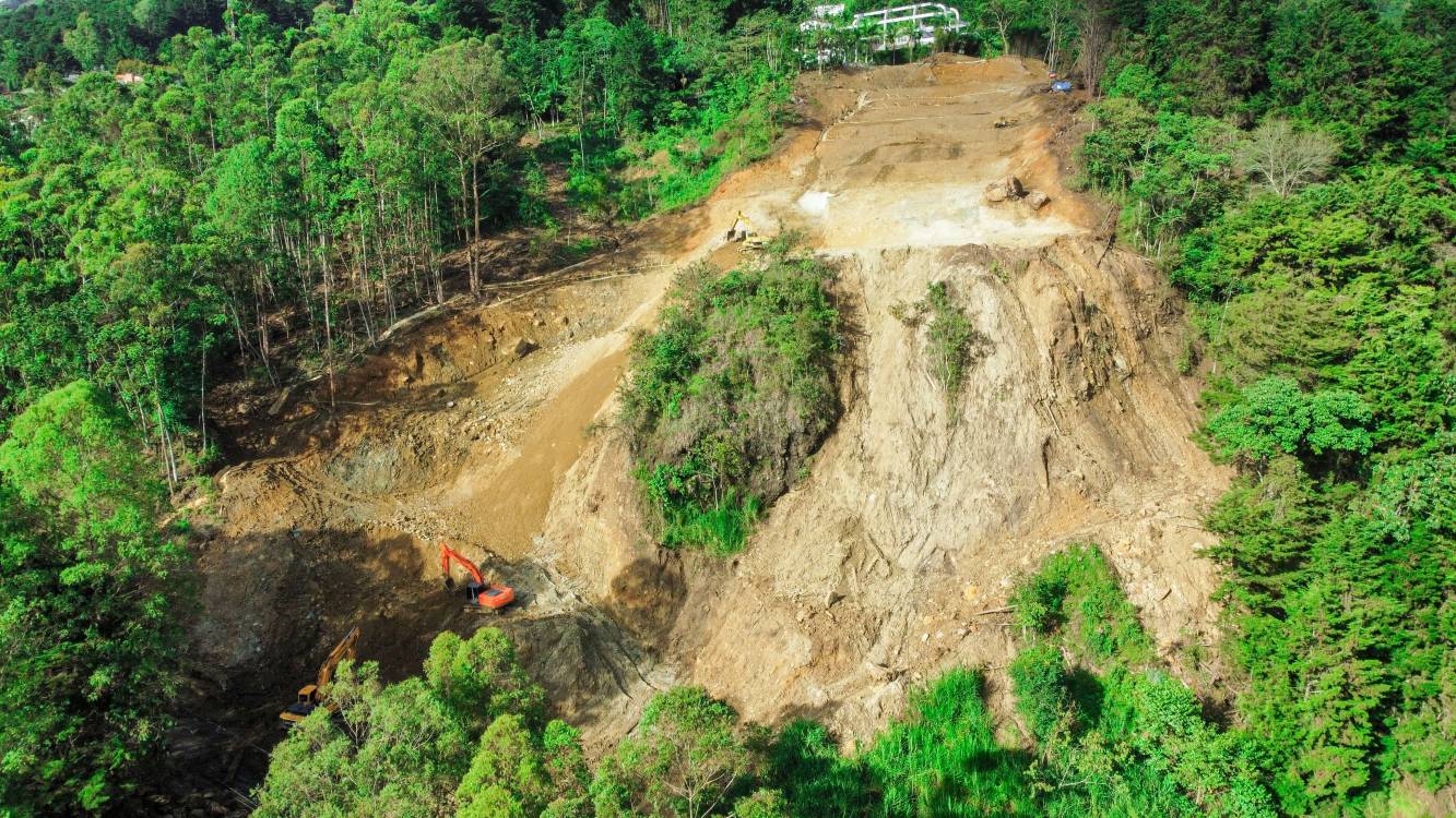 Ladera de la montaña en los Balsos. <b><span class=mln_small-caps_mln>/FOTO: ALCALDÍA DE MEDELLÍN</span></b>