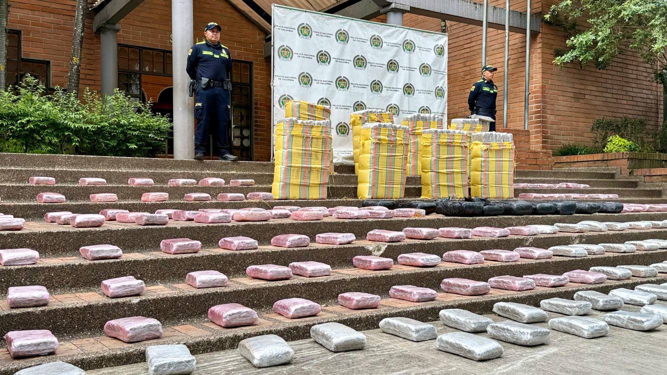 Mercancía incautada. FOTO: CORTESÍA POLICÍA METROPOLITANA DEL VALLE DE ABURRÁ