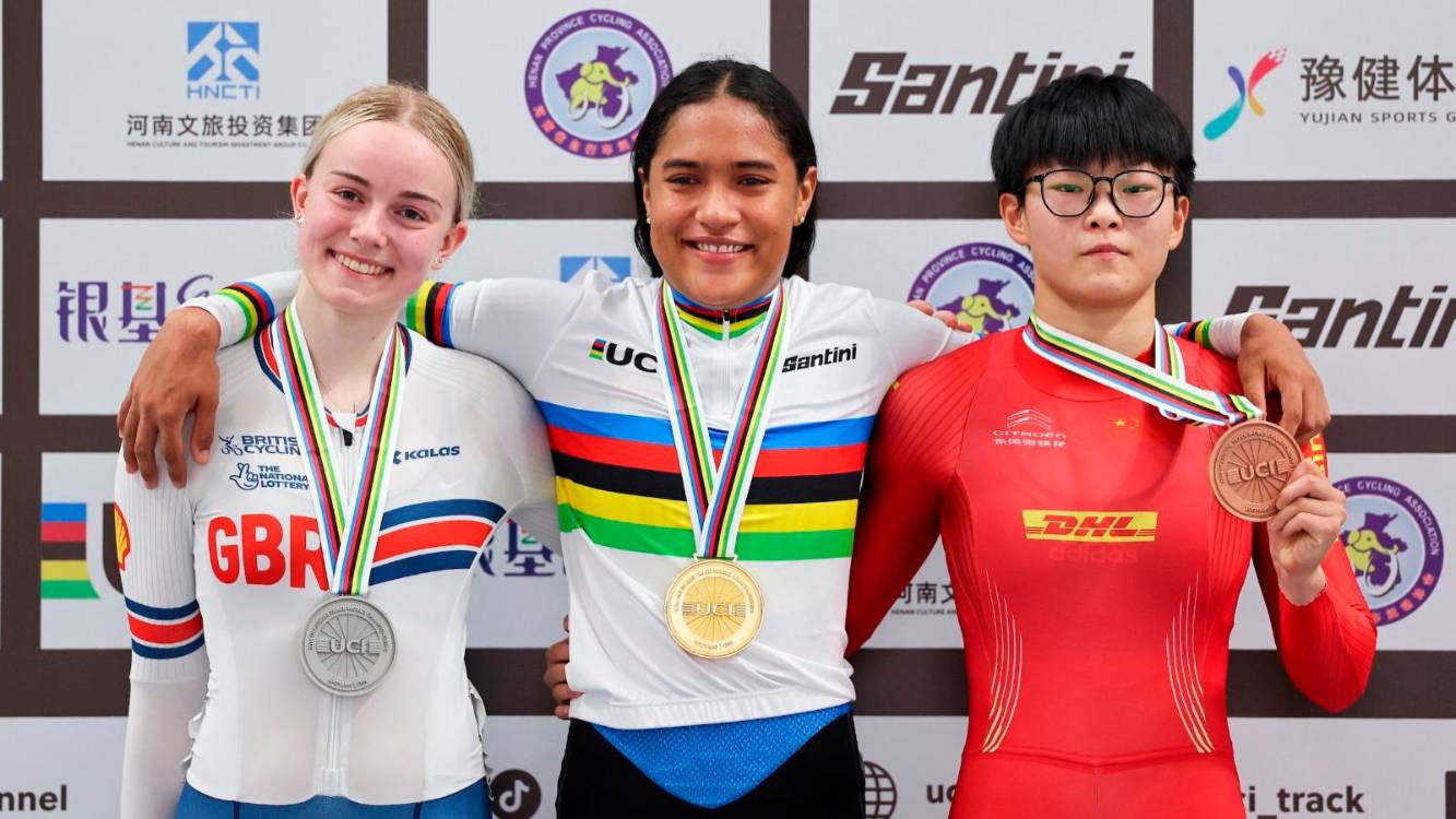 De izquierda a derecha: Georgette Rand, Stefany Cuadrado y Shuyan Luo. /FOTO: COMITÉ OLÍMPICO COLOMBIANO