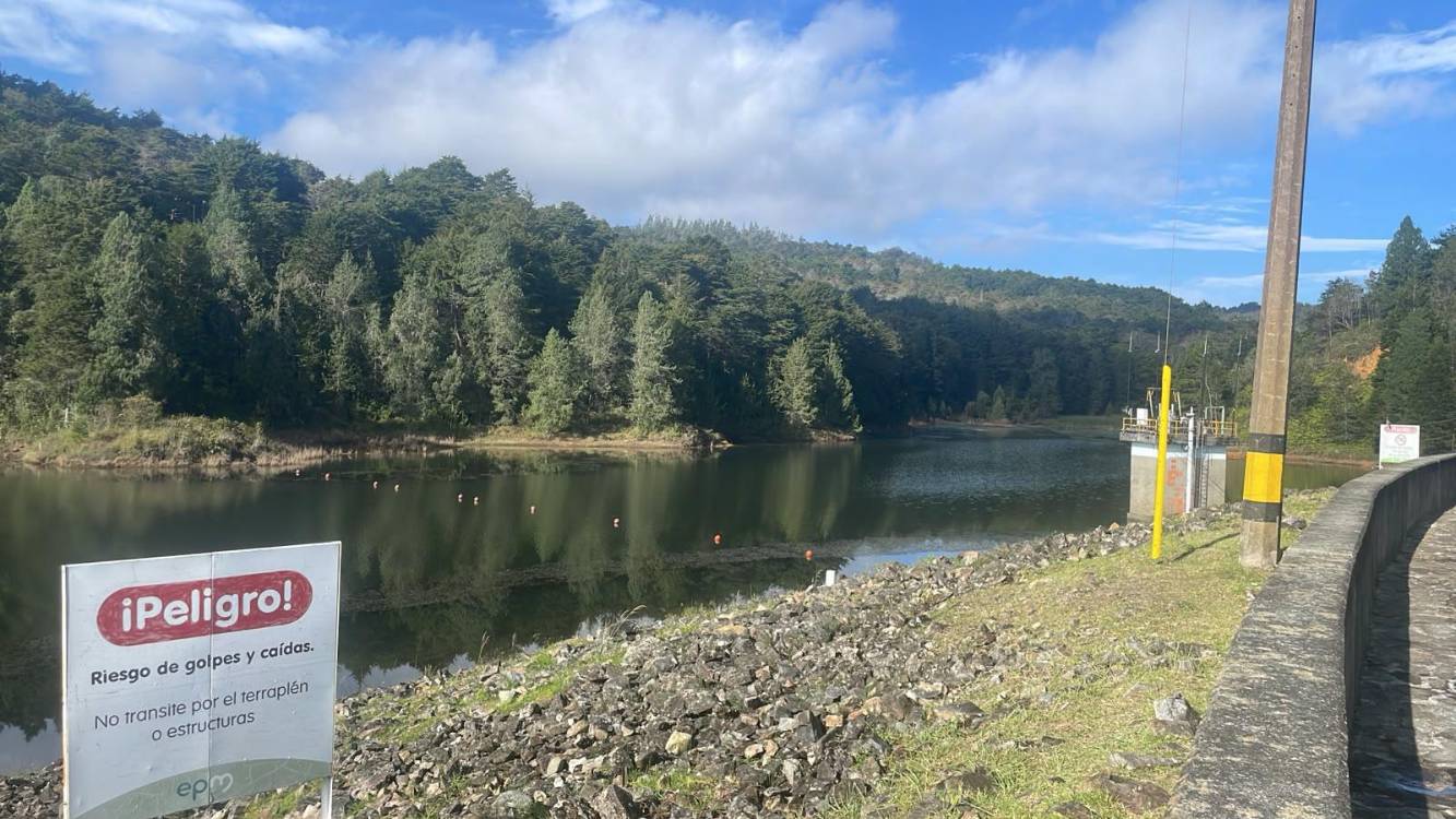 Así está el embalse Piedras Blancas. FOTO: EPM