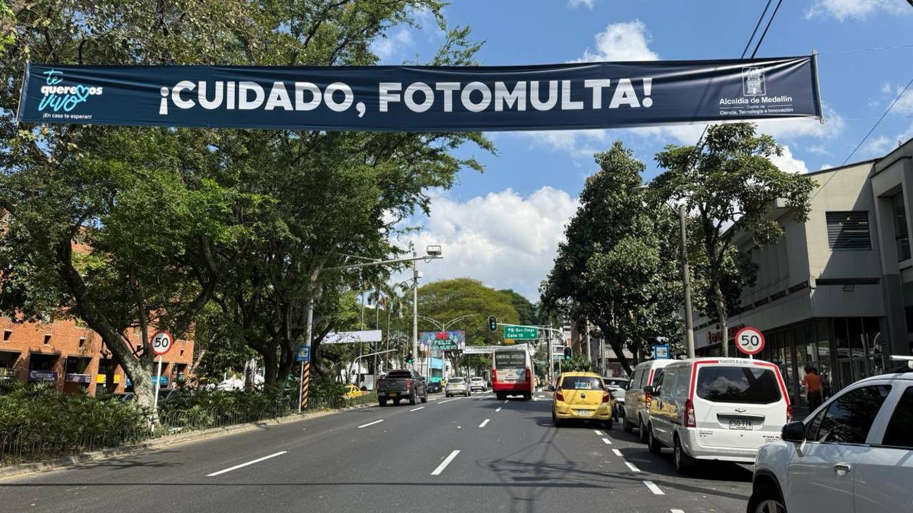 Nuevo sistema de fotodetección en Medellín. FOTO: ALCALDÍA DE MEDELLÍN