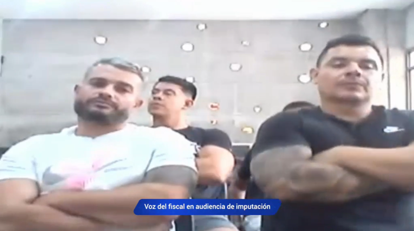 Los presuntos miembros de La Razón. FOTO: CAPTURA DE VIDEO