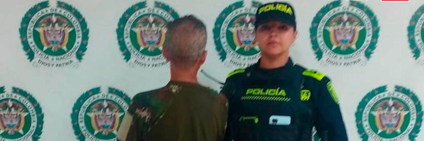 Upegui Cano tras ser capturado. /FOTO: CORTESÍA