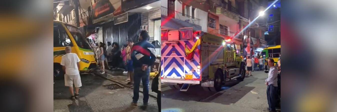 Accidente en Las Estancias. FOTO: CORTESÍA DENUNCIAS ANTIOQUIA