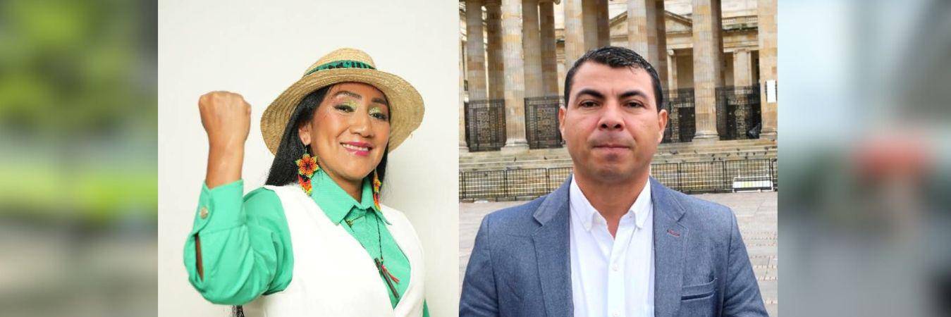 Ana Guetio y Andrés Vásquez, los candidatos desparecidos. Sus equipos de campaña perdieron comunicación con ellos ayer miércoles, 25 de febrero. FOTOS: FACEBOOK ANA GUETIO Y X @SOYCONSERVADOR