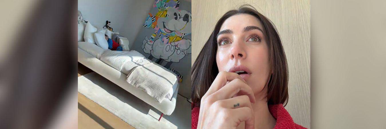 Estas son las imágenes de Valentina Ferrer conversando con su hijo Río. FOTO: CAPTURA VIDEO TIKTOK VALENTINA FERRER