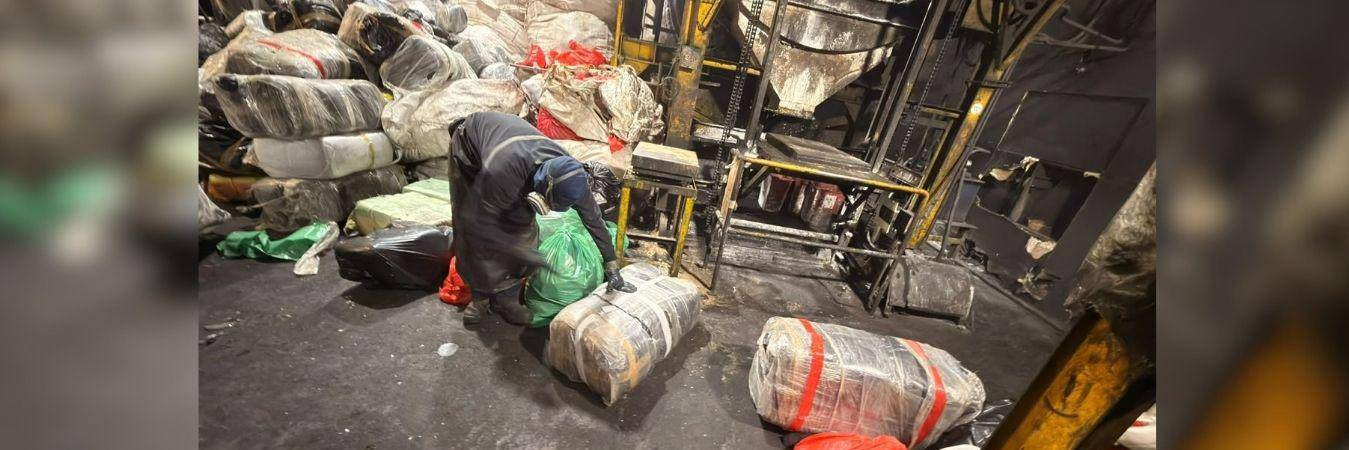 Alrededor de seis toneladas de marihuana fueron destruidas. FOTO: ALCALDÍA DE MEDELLÍN
