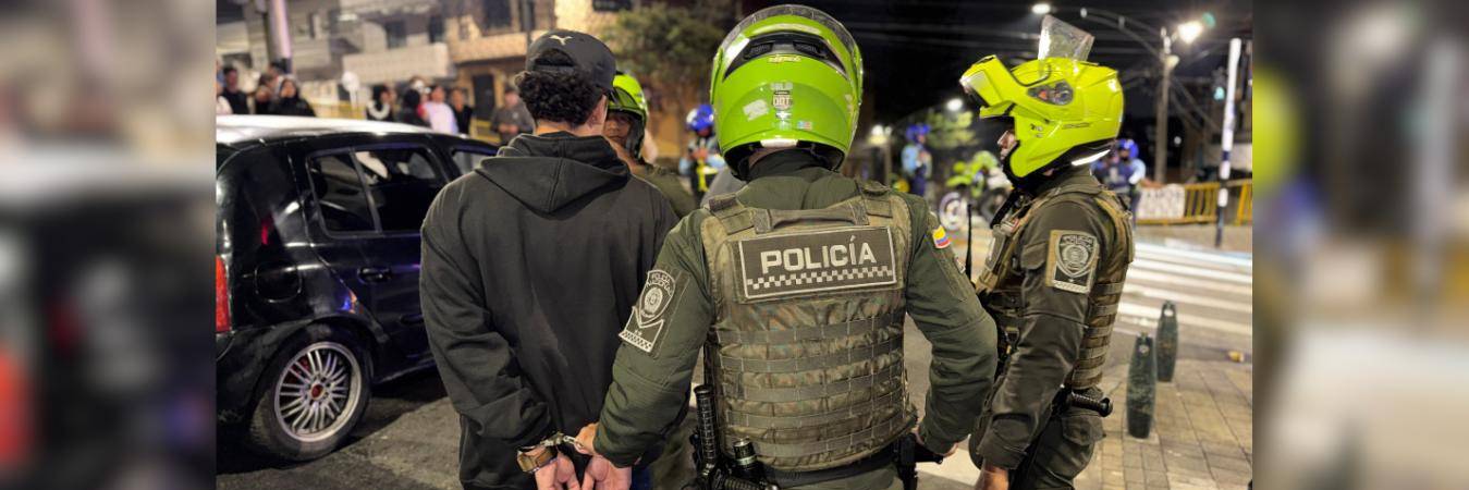 Las intervenciones en el nororiente de la ciudad dejaron 29 capturas por diferentes delitos. /FOTO: POLICÍA NACIONAL