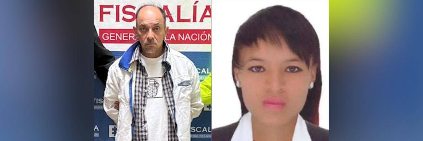 Martín Alonso Garcés Carvajal (izq.), pagará 23 años de cárcel por el asesinato de Luisa María Ramírez Díaz (der.) en Medellín. FOTOS: FISCALÍA Y CORTESÍA