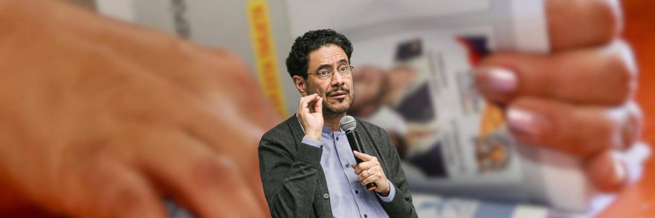 Iván Cepeda, excandidato presidencial y senador de la República. FOTO: MANUEL SALDARRIAGA Y COLPRENSA
