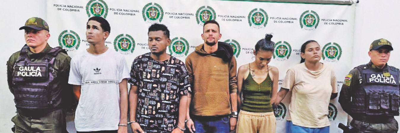 Los cinco adultos implicados en el secuestro fueron capturados por el Gaula Metropolitano. /FOTO: FISCALÍA