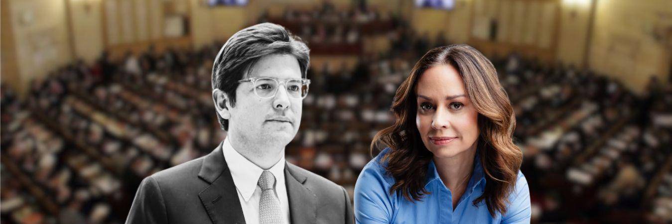 María Claudia Tarazona (derecha) dijo que recibió información que dice que el crimen de Miguel Uribe Turbay habría sido financiado por Venezuela. FOTOS: COLPRENSA E INSTAGRAM @MACLAUDIAT