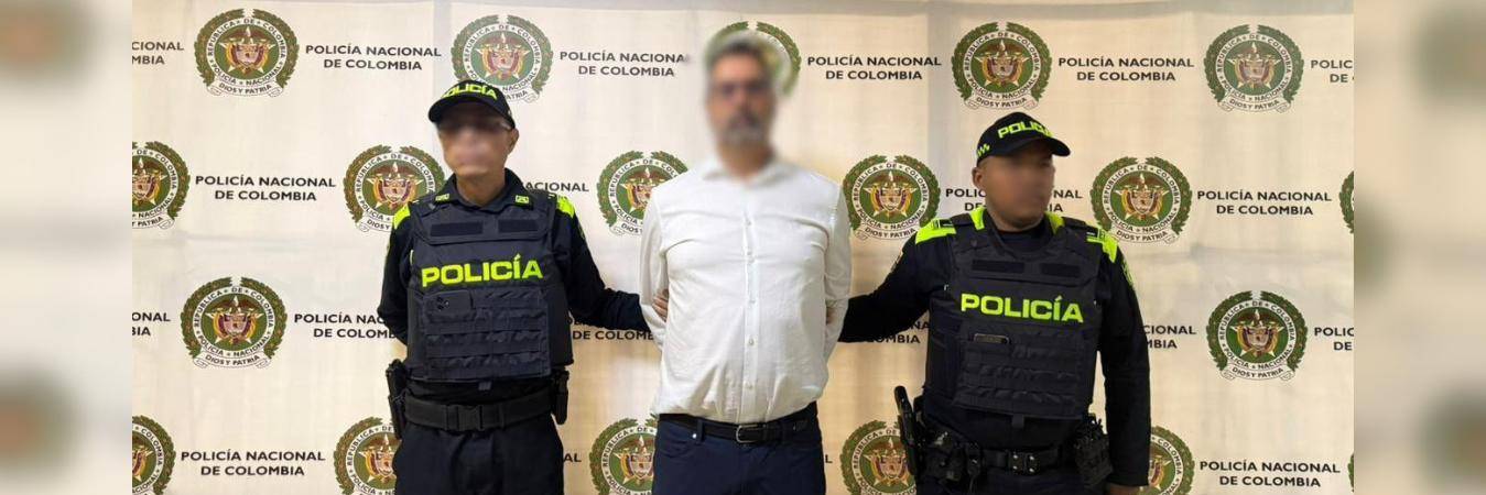 El hombre fue detenido por una orden judicial. FOTO: POLICÍA METROPOLITANA