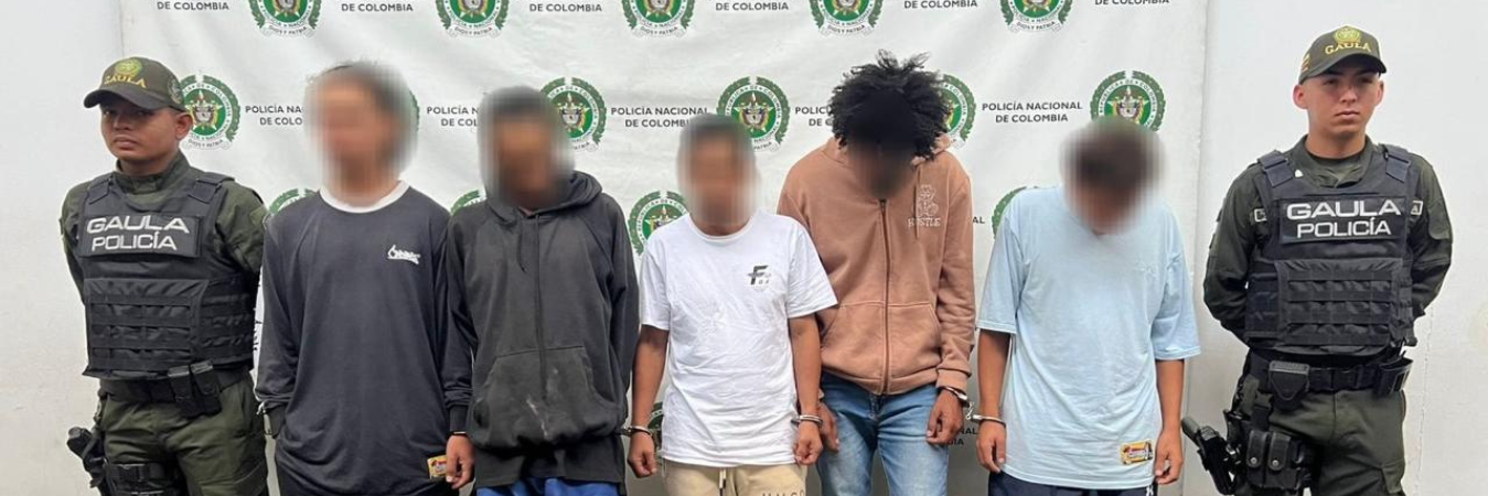 Cinco miembros de El Ajizal fueron capturados. /FOTO: CORTESÍA