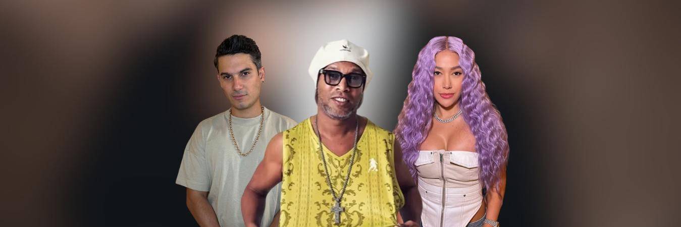 Pipe Bueno (Izquierda), Ronaldinho (Centro) y Fariana (Derecha) se pusieron la 10 en este nuevo álbum. FOTO: @PIPEBUENO, @FARIANA, @RONALDINHO