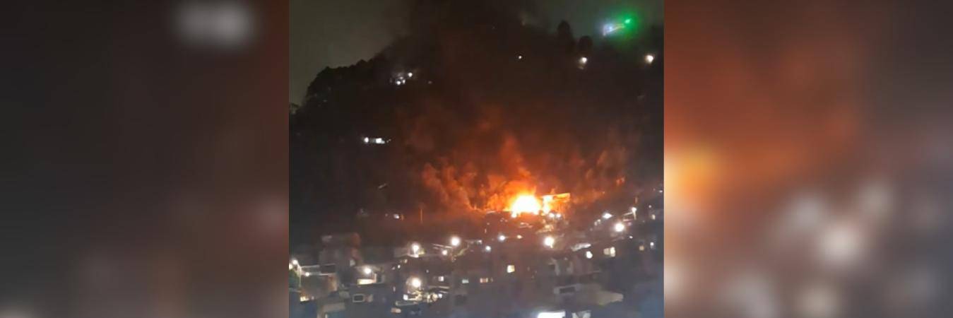 Incendio en Manrique. FOTO: VIDEO DE USUGA HUGOBLOGS 